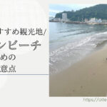 Blog Banner ブログ記事バナー 【熱海】犬連れおすすめ観光地：熱海サンビーチを遊び倒す時のマナーと注意点