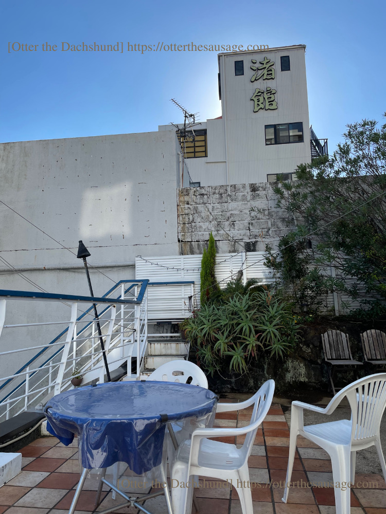 Blog image_犬と旅行_犬連れ旅行_202211_Shizuoka Atami_静岡熱海_Cafe&Restaurant Nagisa_テラス_料理旅館渚館