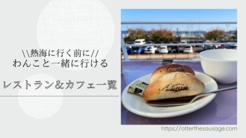 Blog Banner dog friendly cafe and restaurant list in atami shizuoka