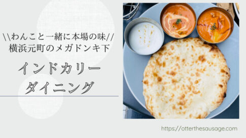 Blog Banner_travel with dog_hang-out with dog_lunch with dog_Indian Curry Dining Cobara-Hetta in Motomachi Yokohama
