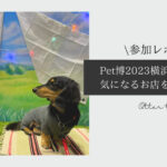Blog Banner_Otter the Dachshund_Pethaku2023Yokohama shop list