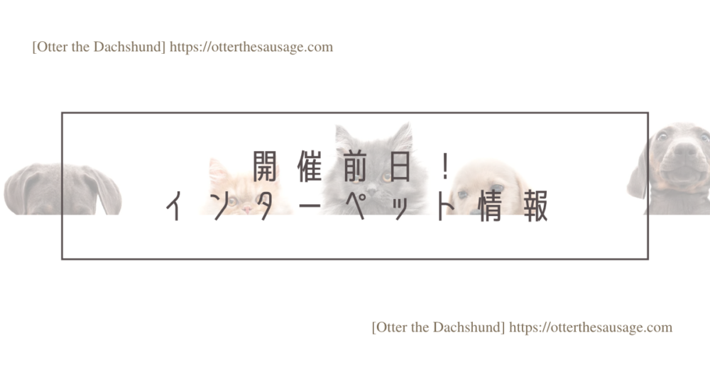 Blog Header image_犬と旅行_犬連れ旅行_interpet-dog friendly hotel_インターペット会場_東京ビッグサイト_開催前日！インターペット情報