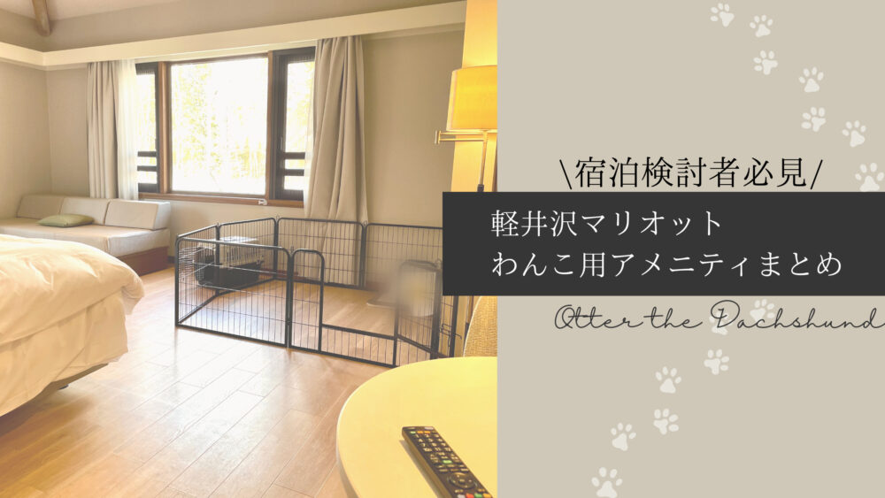 Blog Banner_Karuizawa Marriott_dog amenities
